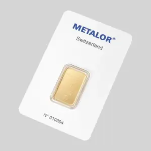 Metalor-kultaharkko 5 g, tuotekuva.