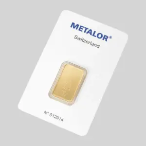 Metalor-kultaharkko 10 g, tuotekuva.