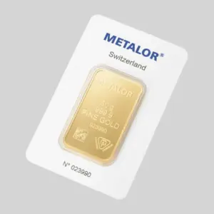 Metalor-kultaharkko 50 g, tuotekuva.