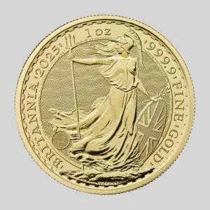 Britannia-kultakolikko 1 oz, tuotekuva.