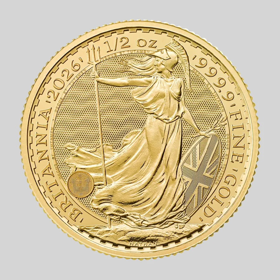 Britannia-kultakolikko 1/2 oz