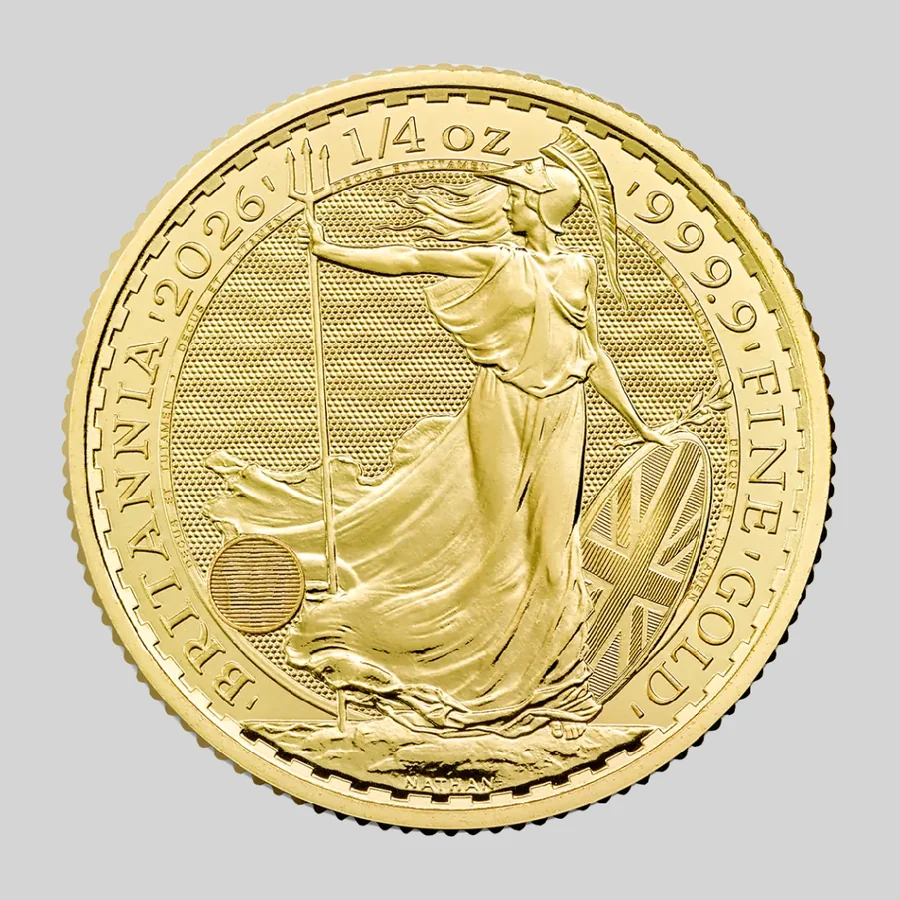 Britannia-kultakolikko 1/4 oz