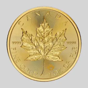 Maple Leaf -kultakolikko 1 oz, tuotekuva.