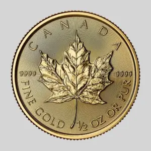 Maple Leaf -kultakolikko 1/2 oz, tuotekuva.
