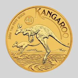 Kangaroo-kultakolikko 1 oz, tuotekuva.