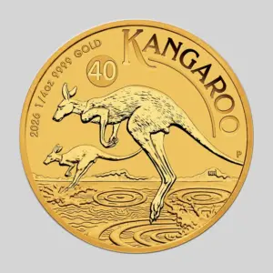 Kangaroo-kultakolikko 1/4 oz, tuotekuva.