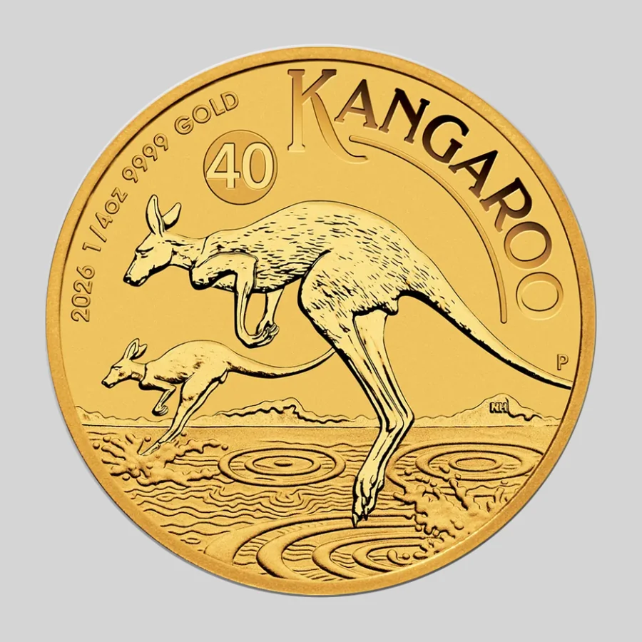 Kangaroo-kultakolikko 1/4 oz