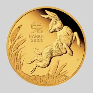 Lunar III Rabbit -kultakolikko 1 oz, tuotekuva.