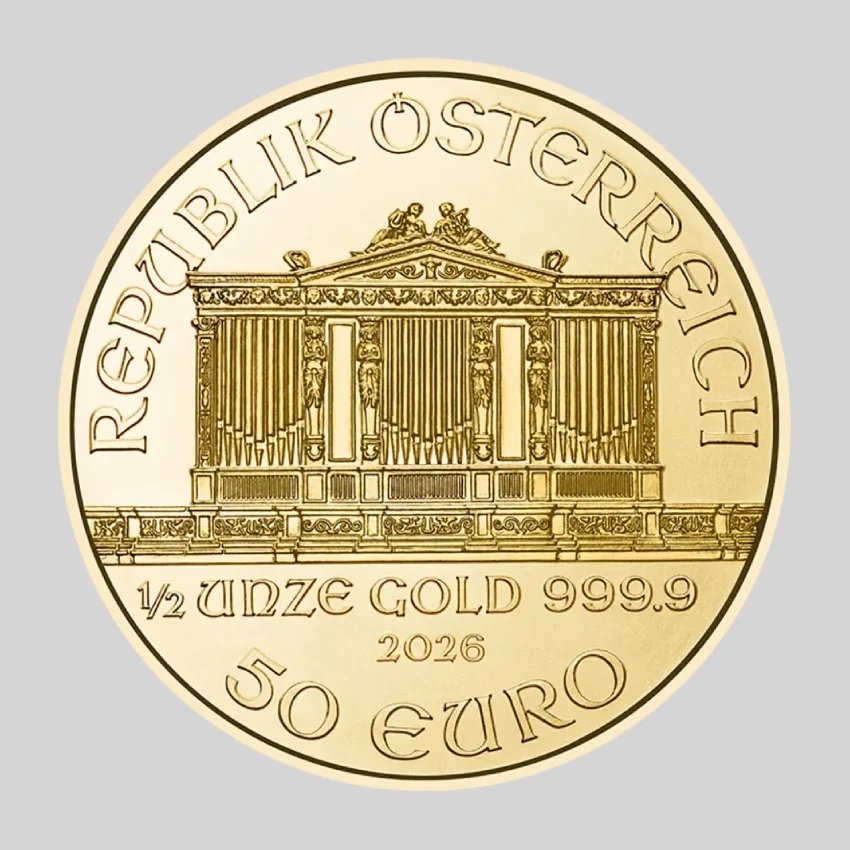 Vienna Philharmonic -kultakolikko 1/2 oz