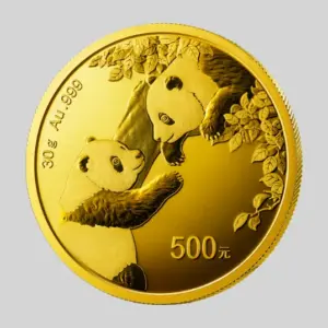 China Panda -kultakolikko 30 g, tuotekuva.