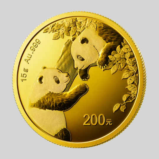 China Panda -kultakolikko 15 g